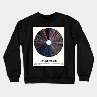 minimal_Jurassic_Park Warp Movie Crewneck Sweatshirt